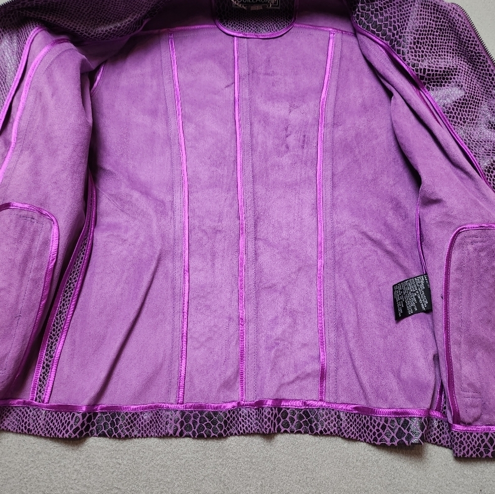 Woman's Snakeskin pattern zip up jacket XS - Picture 6 of 11